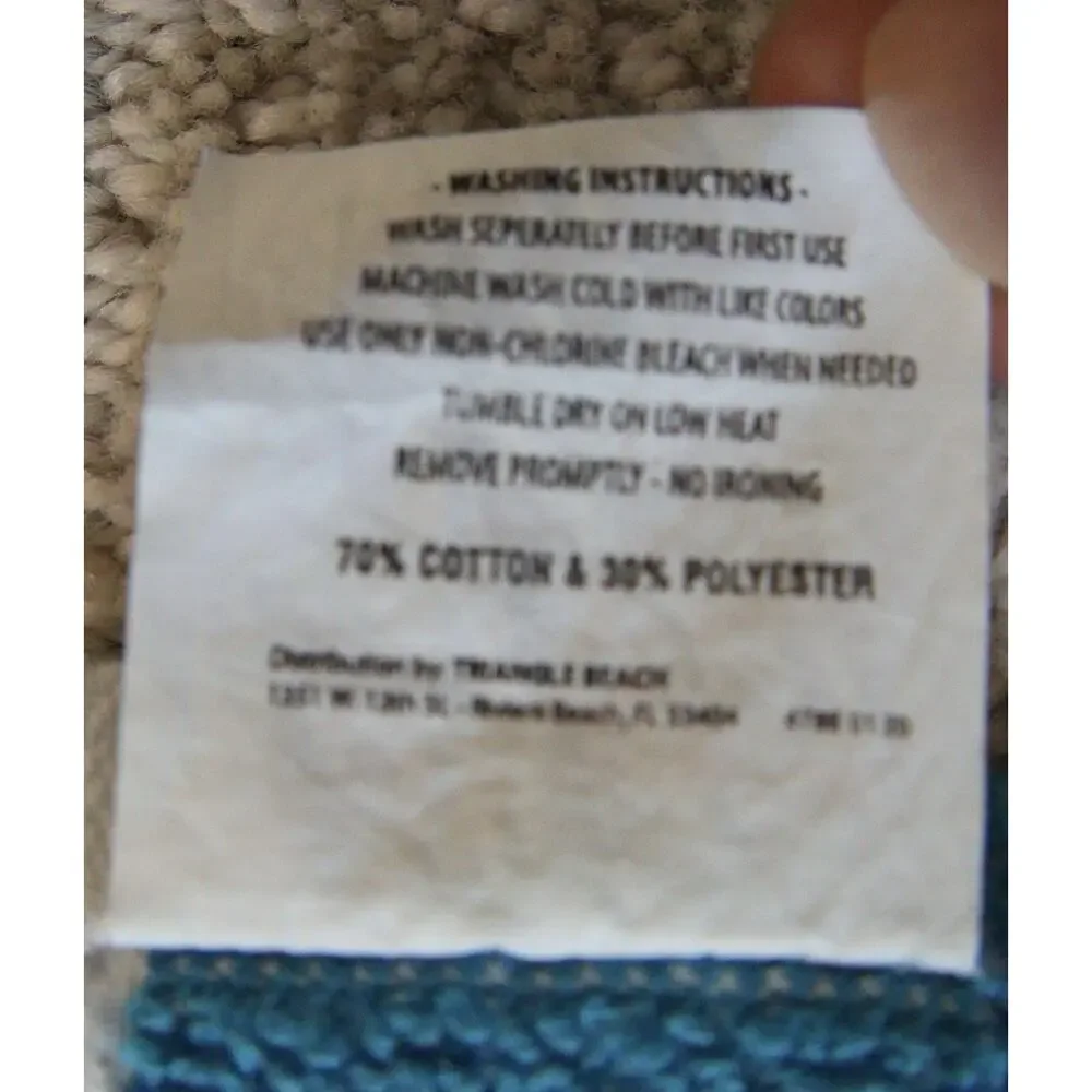 Kings Island Cabana Classic Towel 30x60 Blue White Striped Cedar Fair Souvenir 1